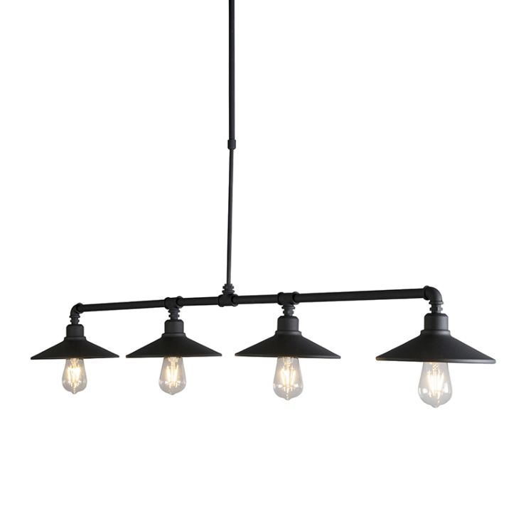 Industrial hanging lamp black
